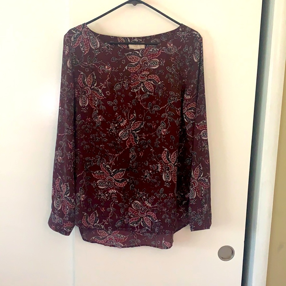 Loft long sleeved blouse.